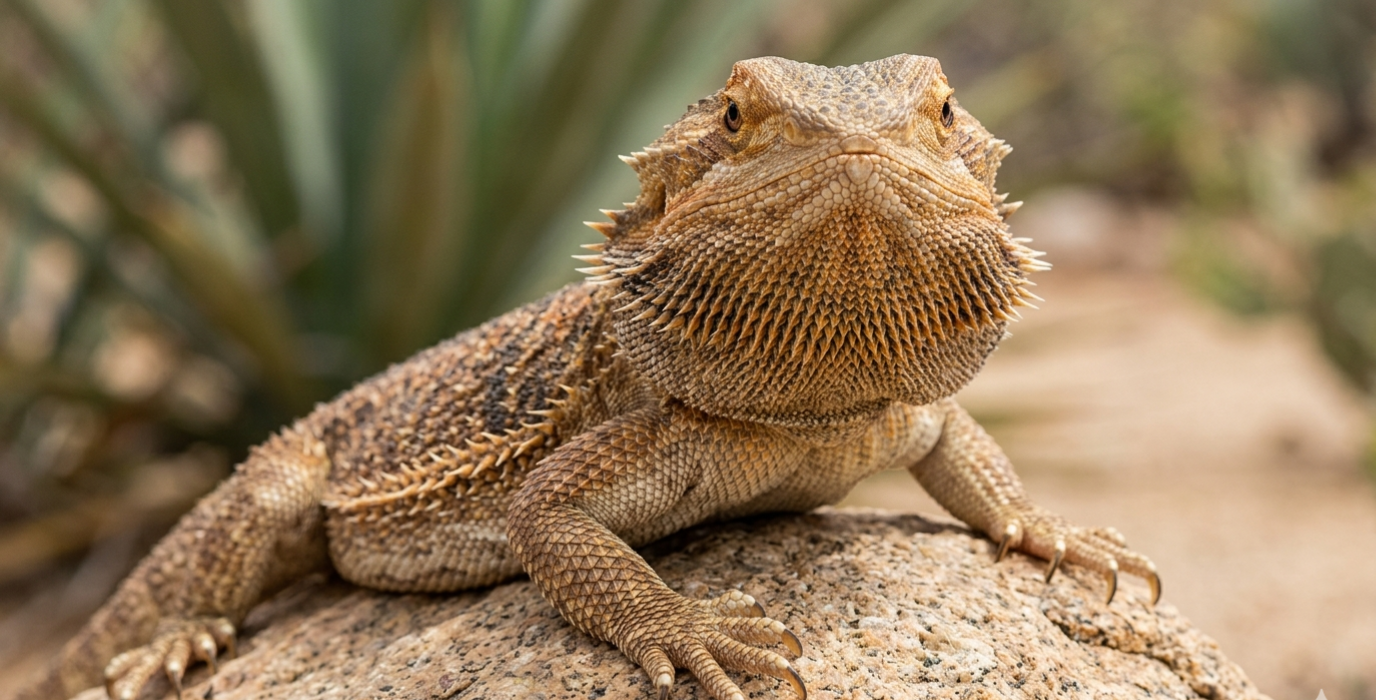 Sakalli ejder portresi